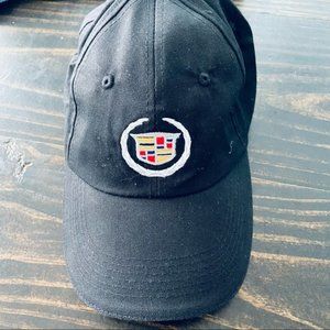 Cadillac black one size adjustable strap hat